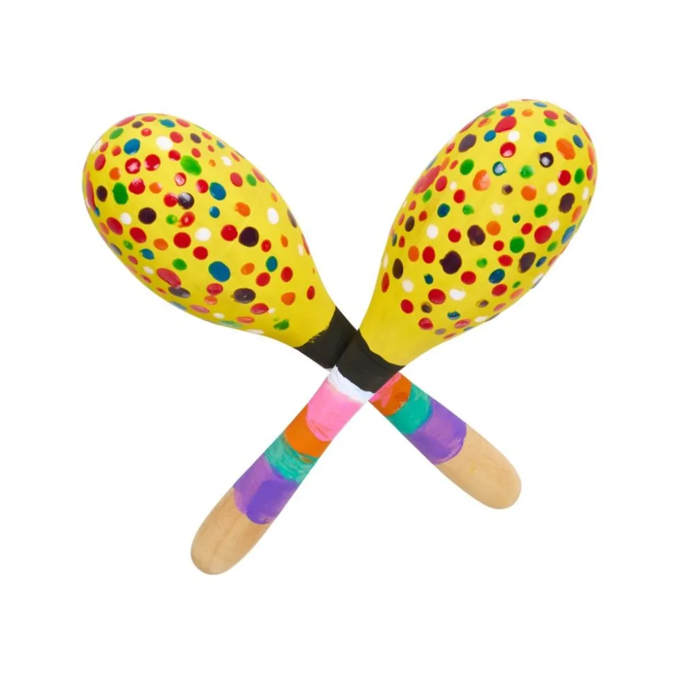 Colorations® Decorate Your Own Wooden Maracas - Set of 12