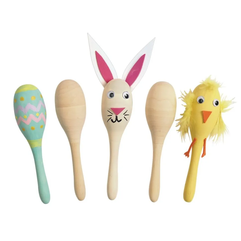 Colorations® Decorate Your Own Wooden Maracas - Set of 12