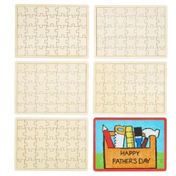 Colorations® Decorate Your Own Wooden Tray Puzzle - Set of 6