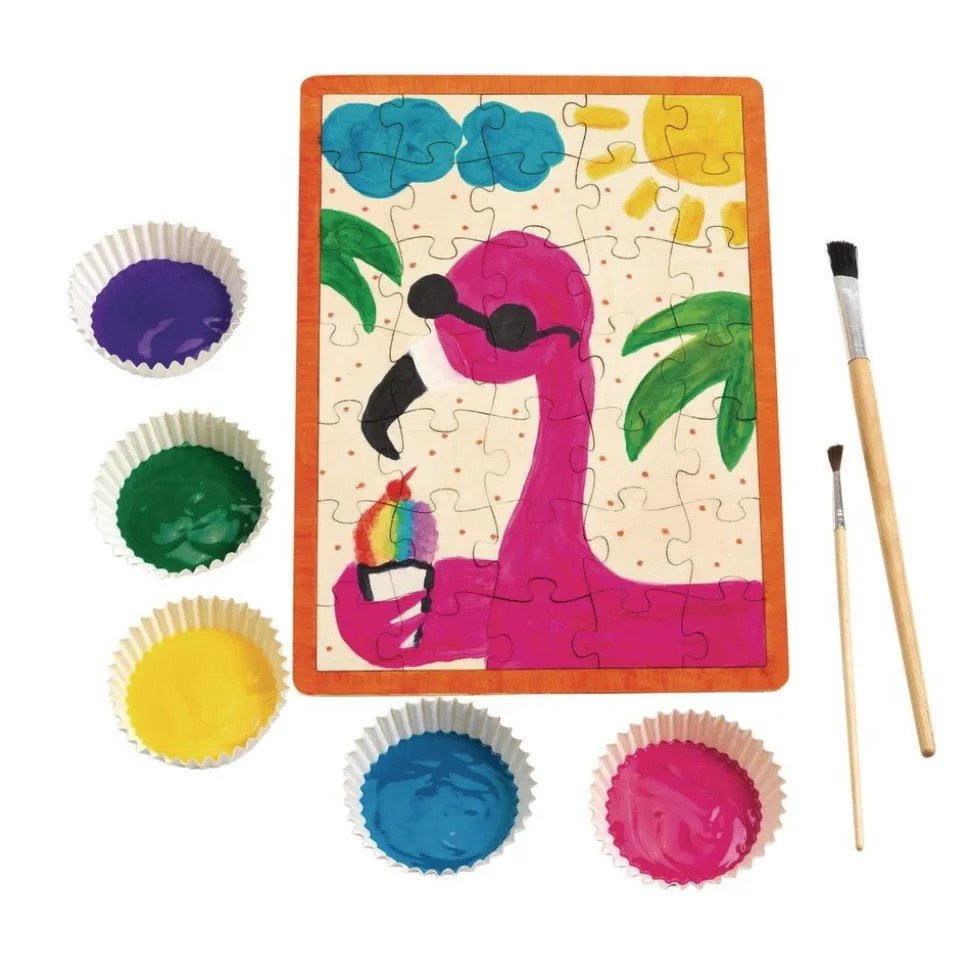 Colorations® Decorate Your Own Wooden Tray Puzzle - Set of 6