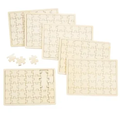 Colorations® Decorate Your Own Wooden Tray Puzzle - Set of 6