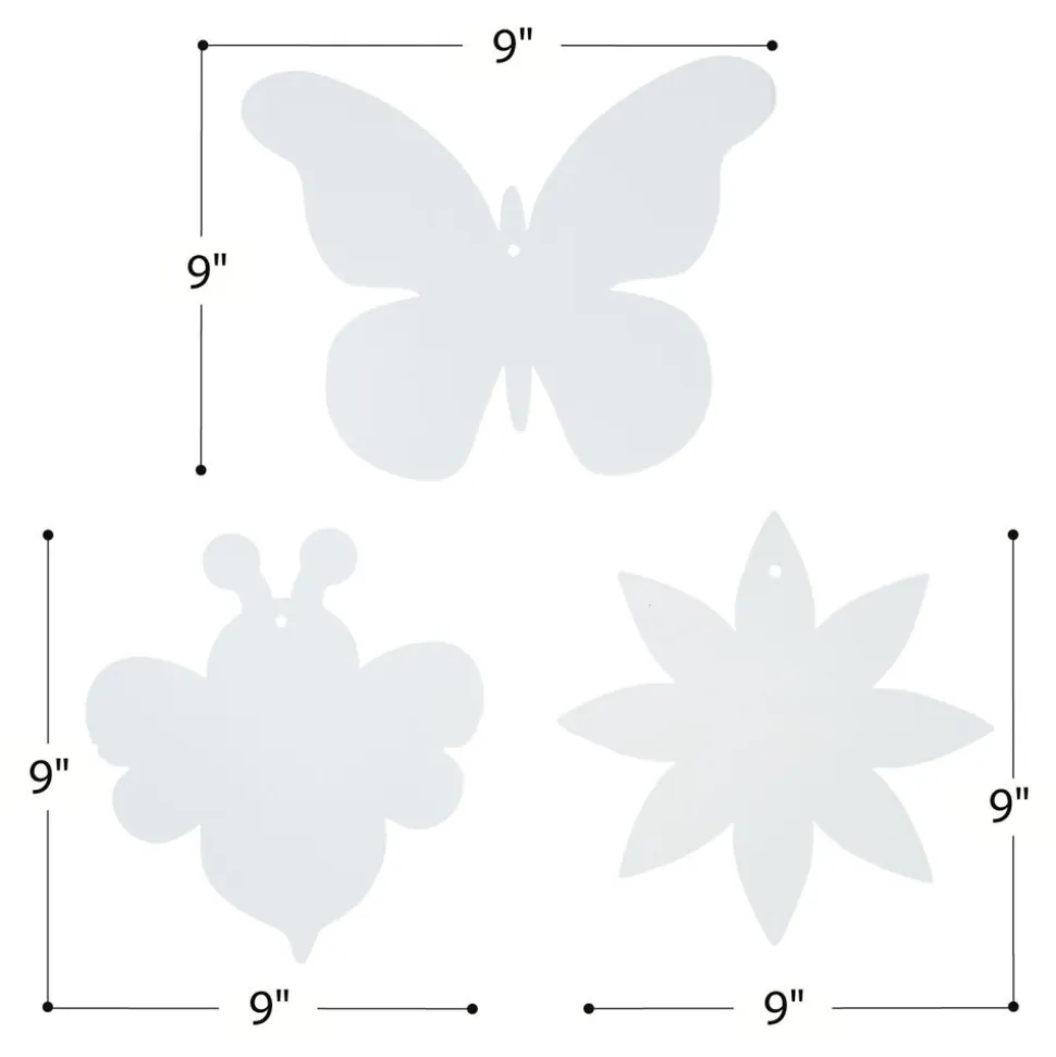 Colorations® Decorate Your Own Summer Shapes Craft Kit - Flowers, Bees & Butterflies (Set of 72)
