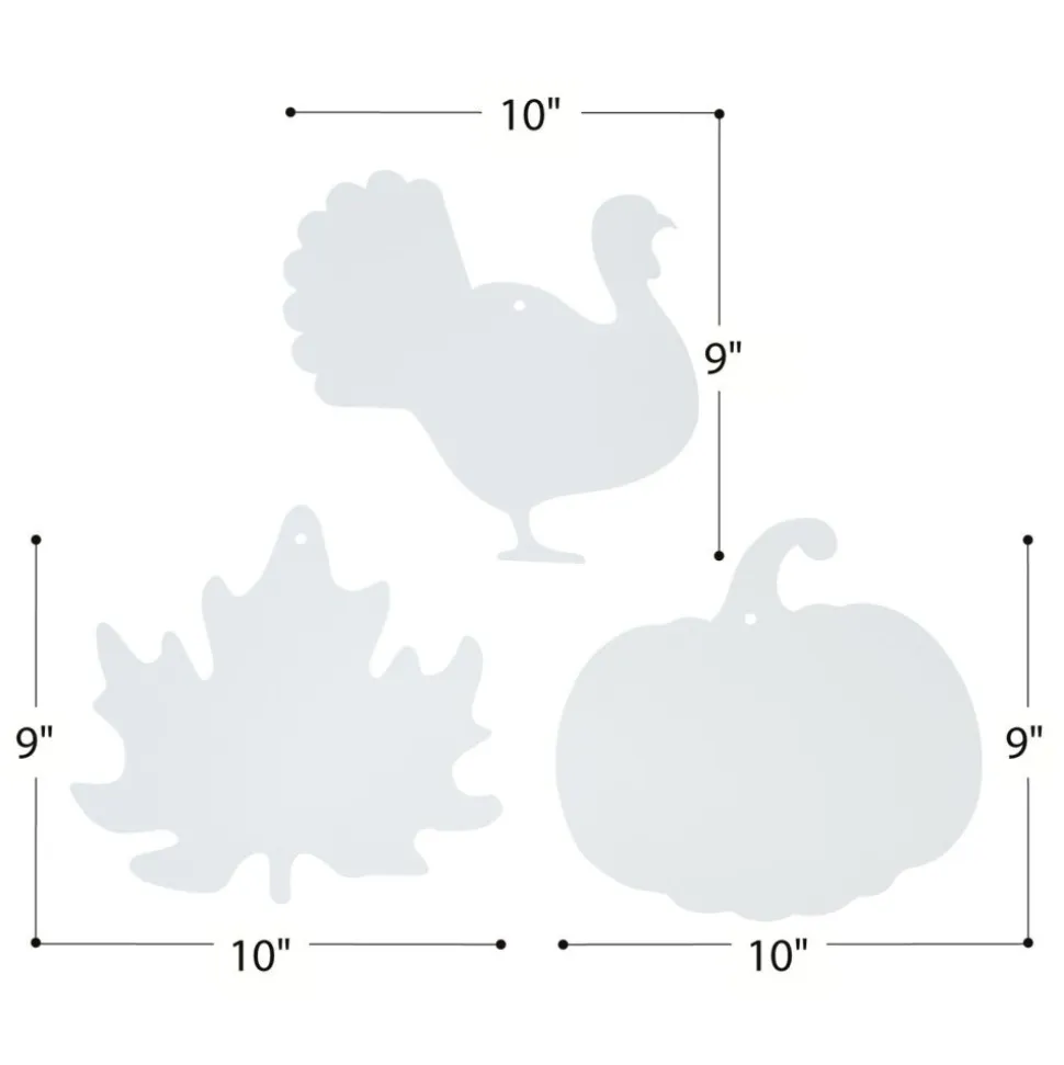Colorations® Decorate Your Own Fall Craft Kit - Leaves, Pumpkin, Turkey (Set of 72)