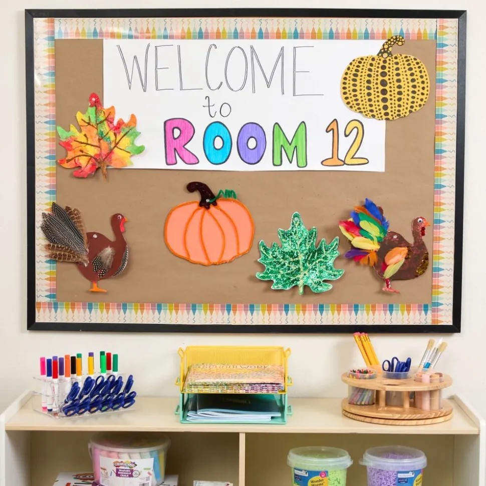 Colorations® Decorate Your Own Fall Craft Kit - Leaves, Pumpkin, Turkey (Set of 72)