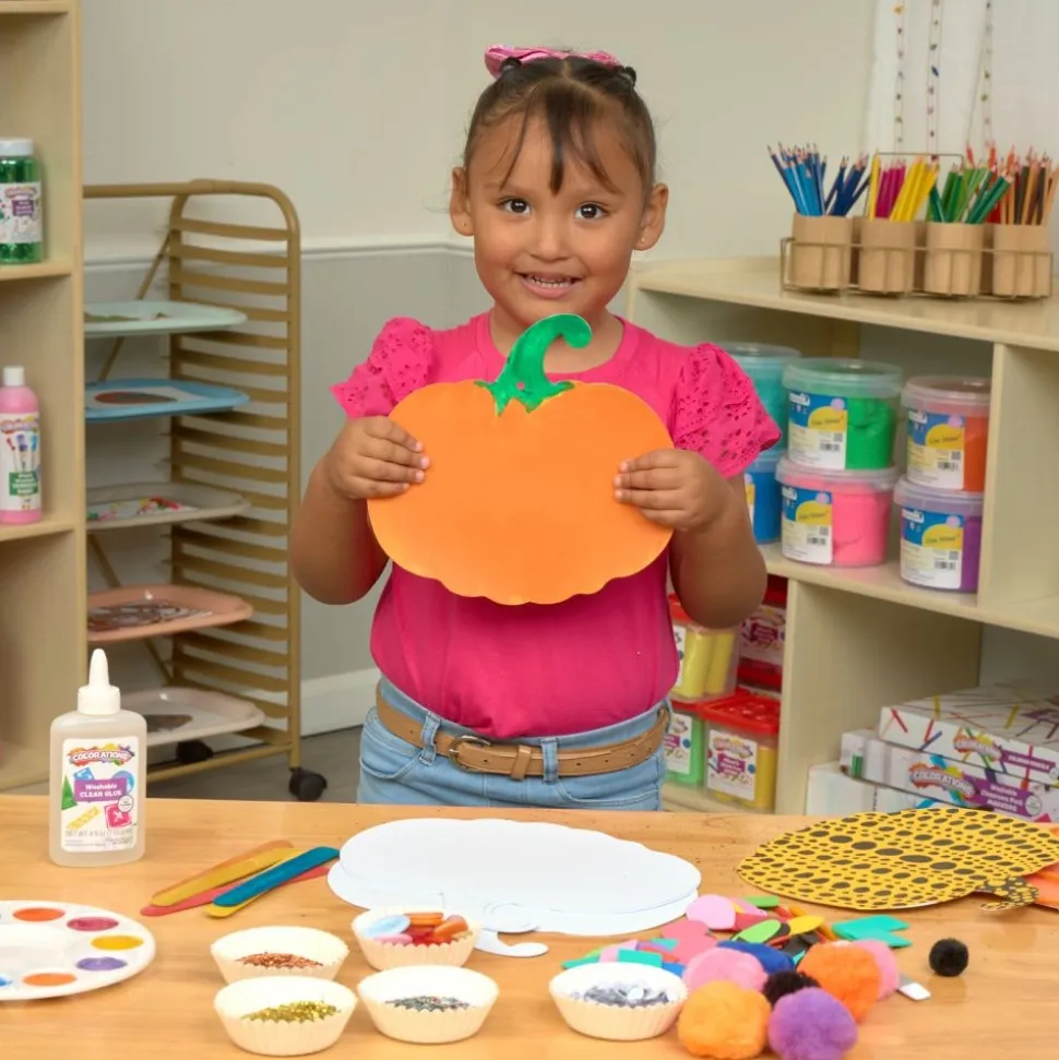 Colorations® Decorate Your Own Paper Pumpkins - Set of 24