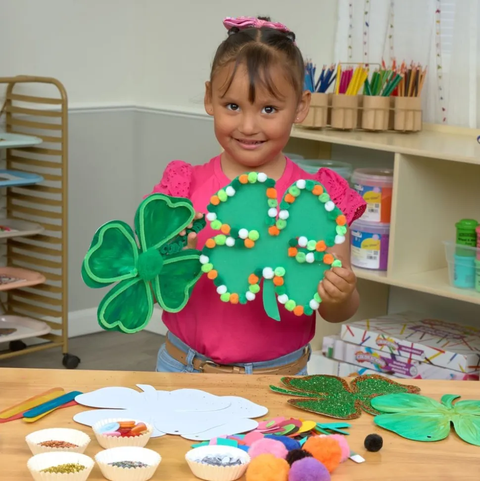 Colorations® Decorate Your Own Paper Shamrocks - Set of 24