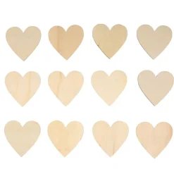 Colorations® Decorate Your Own Wood Magnetic Hearts - Set of 12