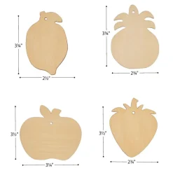 Colorations® Decorate Your Own Wooden Fruit Shape Ornaments
