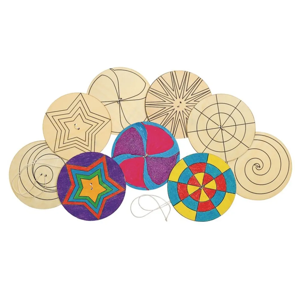 Colorations® Decorate Your Own Spinner - Set of 24, 6 Designs