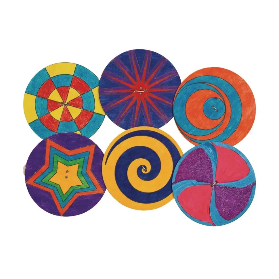 Colorations® Decorate Your Own Spinner - Set of 24, 6 Designs