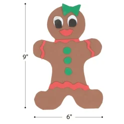Colorations® Decorate Your Own Paper Gingerbread People - Set of 24