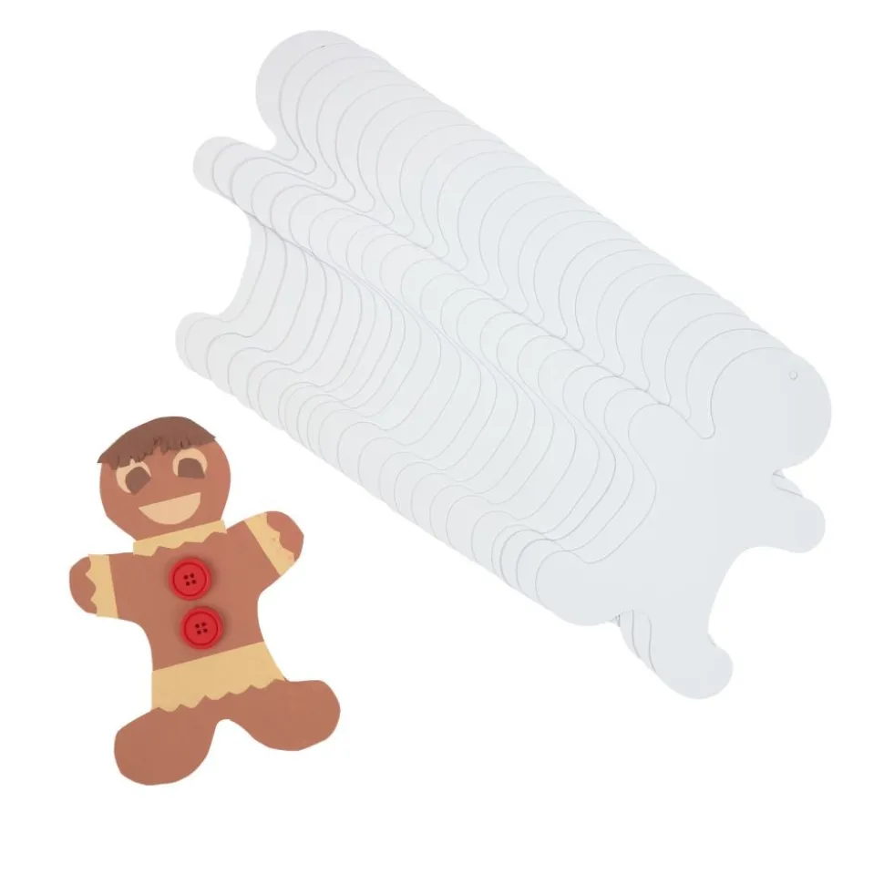 Colorations® Decorate Your Own Paper Gingerbread People - Set of 24