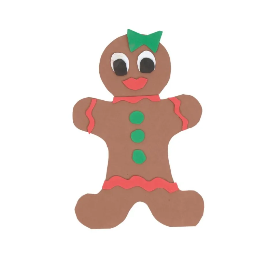 Colorations® Decorate Your Own Paper Gingerbread People - Set of 24