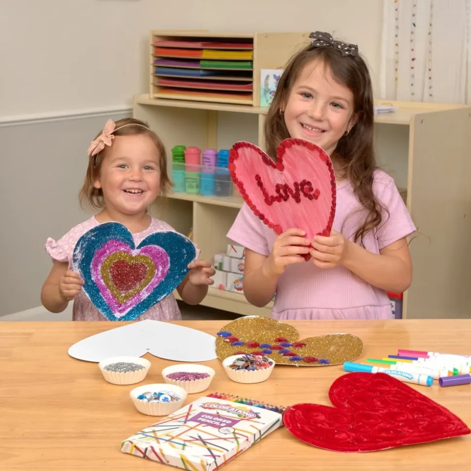 Colorations® Decorate Your Own Paper Hearts - Set of 24