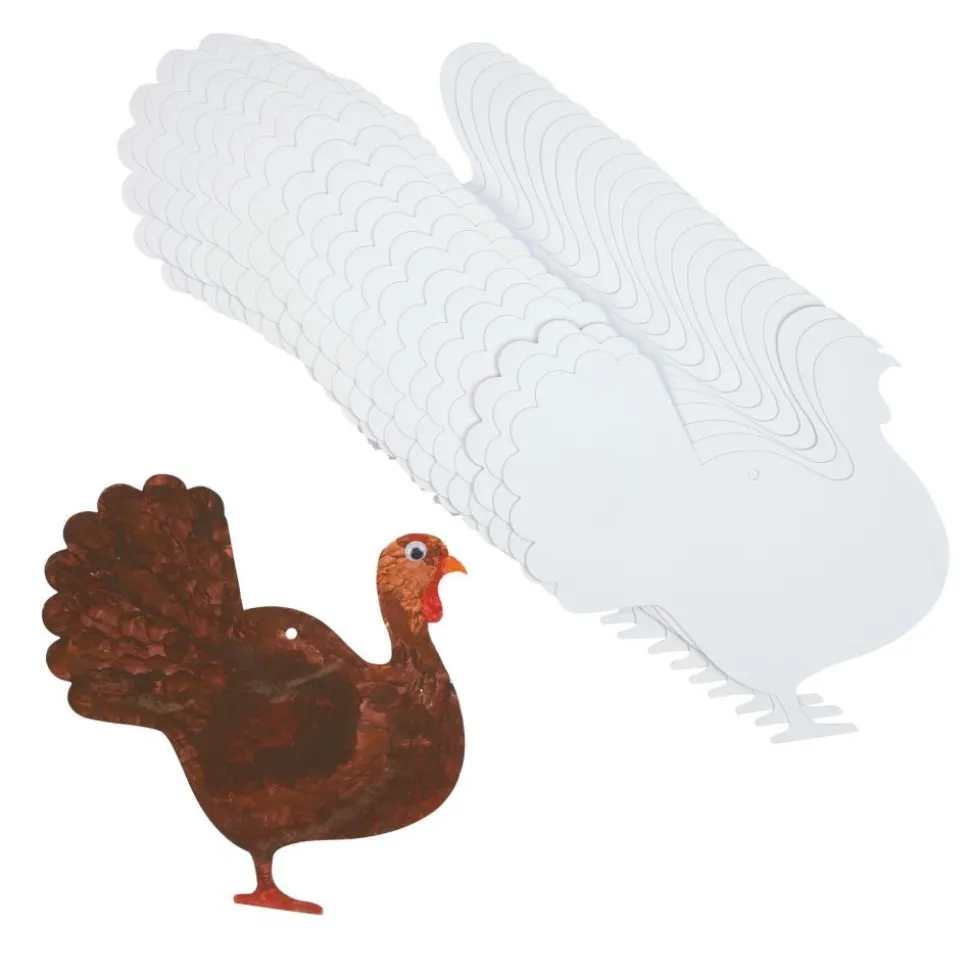 Colorations® Decorate Your Own Paper Turkeys - Set of 24