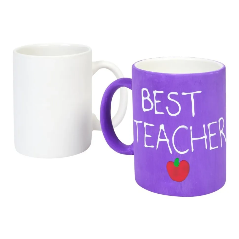 Colorations® Decorate Your Own Ceramic Mugs - Set of 6