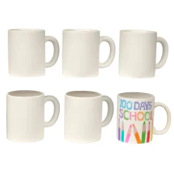 Colorations® Decorate Your Own Ceramic Mugs - Set of 6