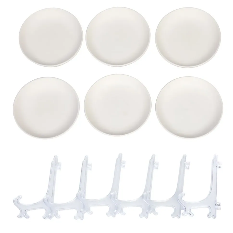 Colorations® Decorate Your Own Ceramic Plates - Set of 12