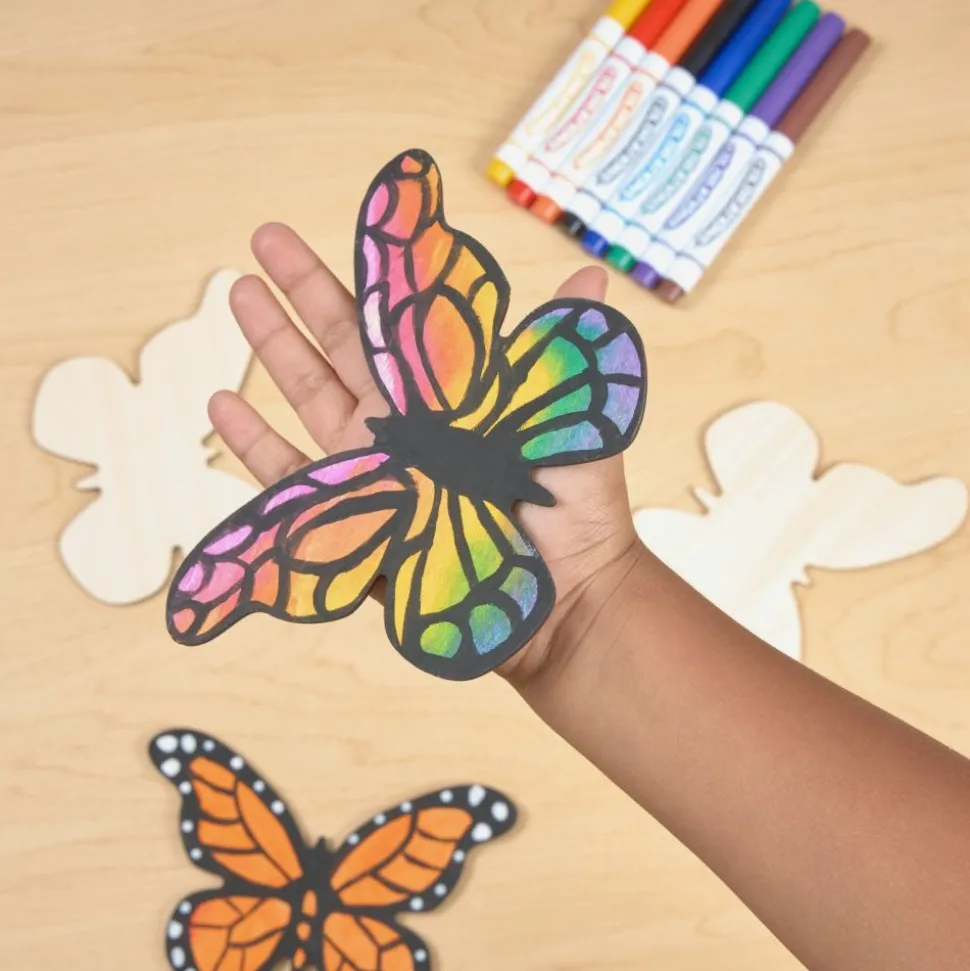 Colorations® Decorate Your Own Butterfly Magnets