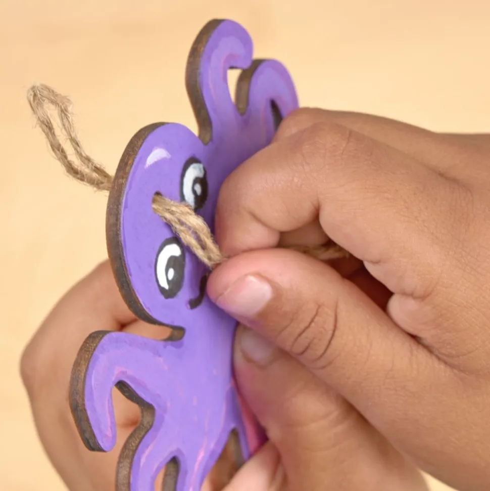 Colorations® Decorate Your Own Wooden Sea Life Ornaments