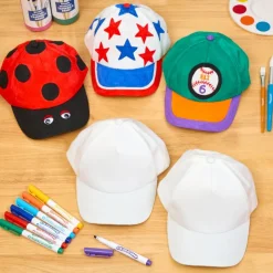 Colorations® Decorate Your Own Baseball Caps - Set of 24