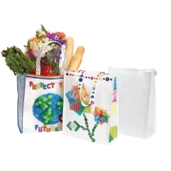 Colorations® Decorate Your Own Shopping Tote - Set of 12
