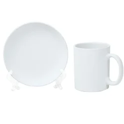 Colorations® Decorative Mugs and Plates set of 12