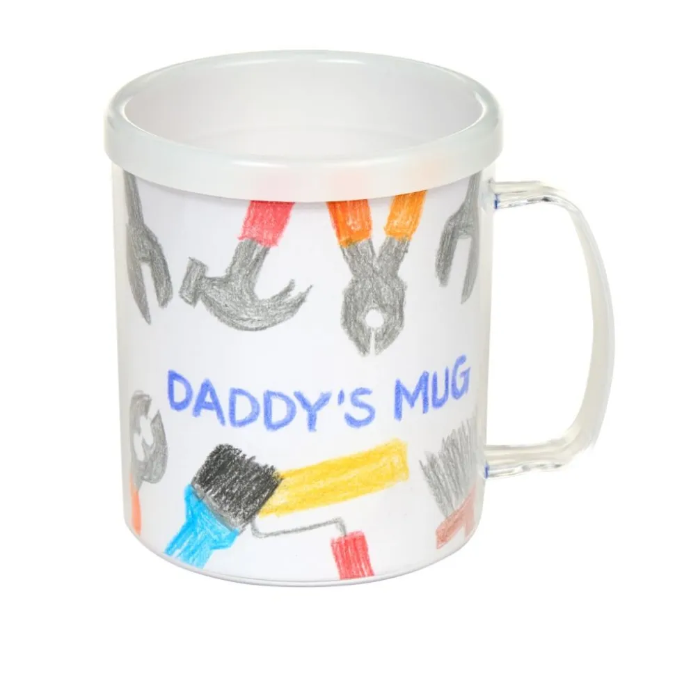 Colorations® Design Your Own Decorative Mugs - Set of 12