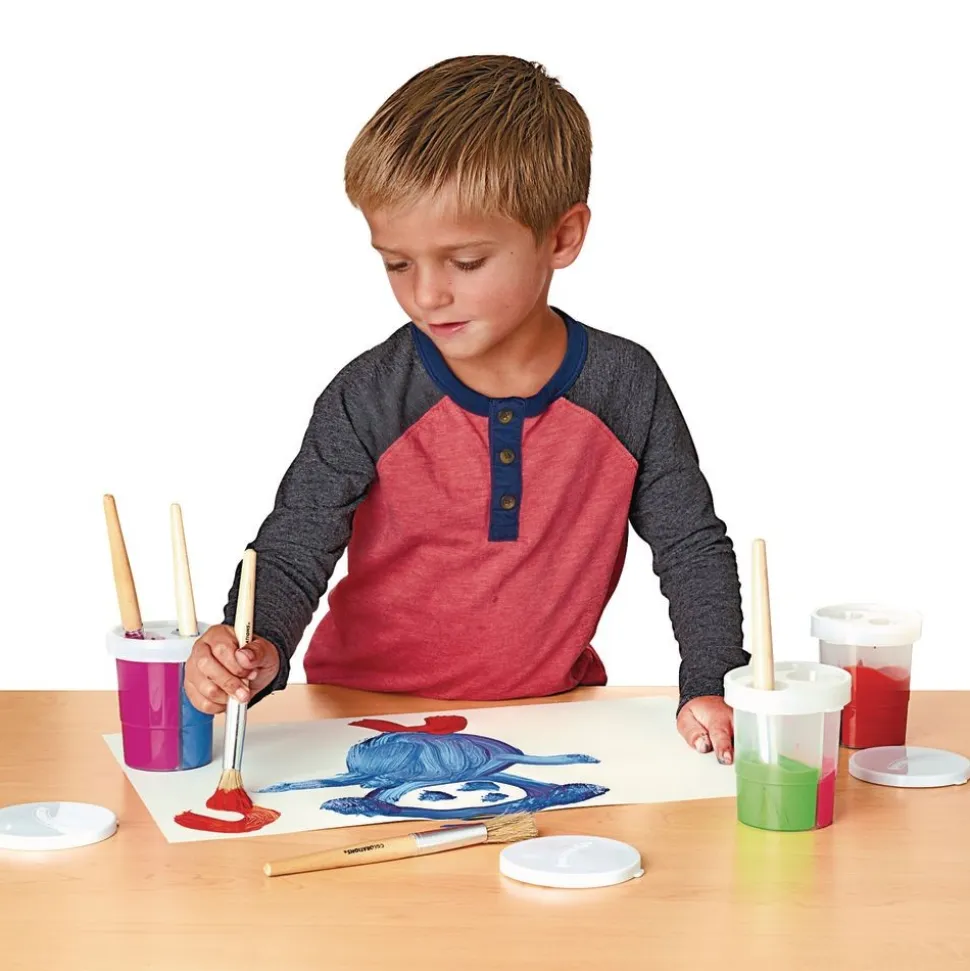 Colorations® Double-Dip Divided Paint Cups Set of 5