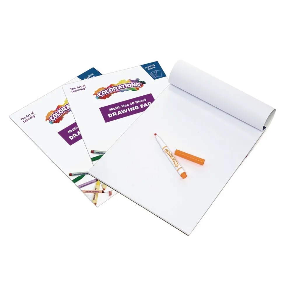 Colorations® Drawing Pads - Set of 3, 9" x 12"