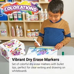 Colorations® Dry Erase Markers, Bullet Tip Value Pack - Set of 48