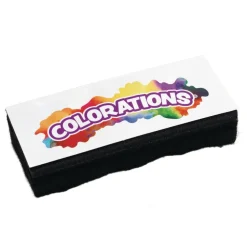 Colorations® Dust-Lite™ Dual Use Dry Erase/Chalkboard Eraser - Set of 10