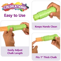 Colorations® Dust-Lite™ Jumbo Chalk Holder - Set of 6