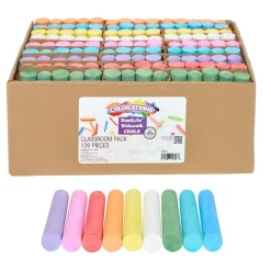 Colorations® DustLite™ Washable Sidewalk Chalk - Classroom Value Pack 126 pieces