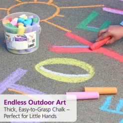 Colorations® DustLite™ Washable Sidewalk Chalk - 20 Pieces