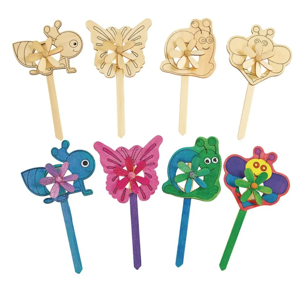 Colorations® DYO Garden Windmills - Set of 12