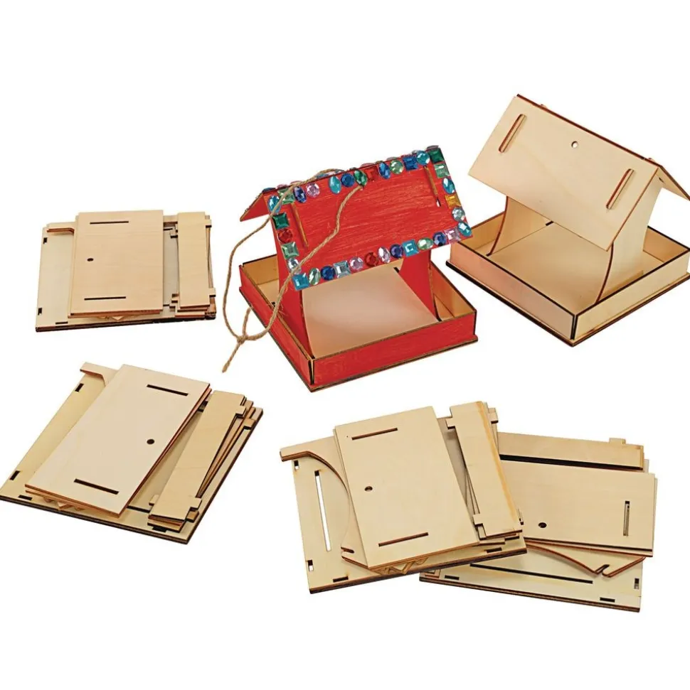Colorations® Easy-Build Bird Feeder - Set of 6