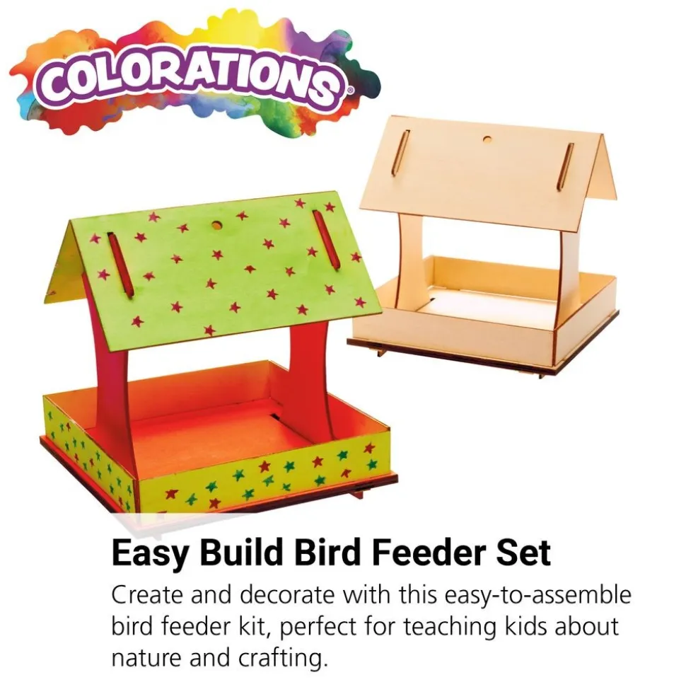 Colorations® Easy-Build Bird Feeder - Set of 6