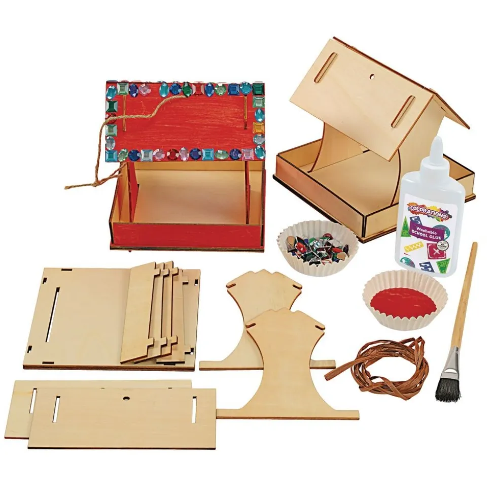 Colorations® Easy-Build Bird Feeder - Set of 6