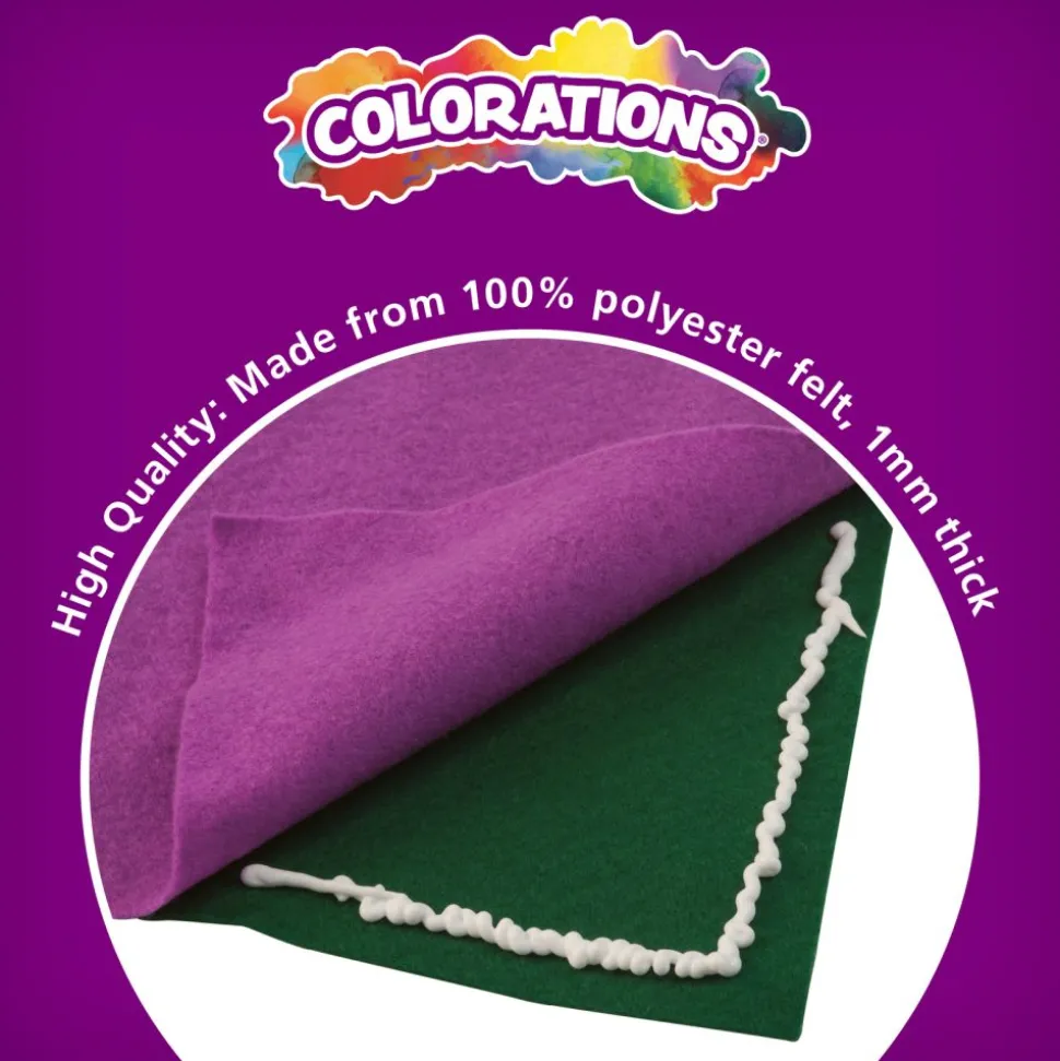 Colorations® Easy Felt Sheets, 6" x 9" - 100 Sheets
