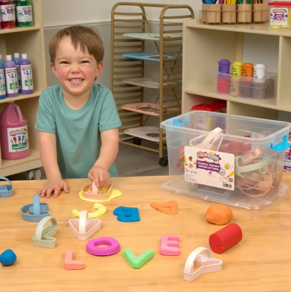 Colorations® EasyGrip™ Alphabet Dough Cutters - Set of 26