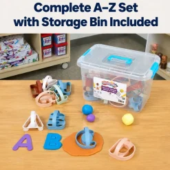 Colorations® EasyGrip™ Alphabet Dough Cutters - Set of 26