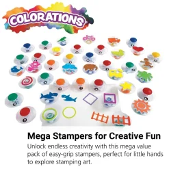 Colorations® Easy Grip Stampers Mega Value Pack - 40 Pieces