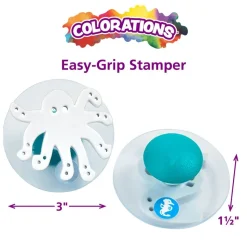 Colorations® Easy-Grip Stampers, Sea Life - Set of 14