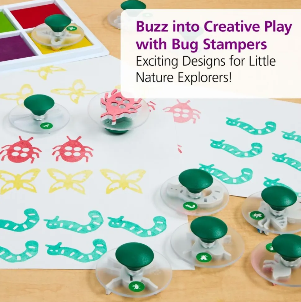 Colorations® Easy-Grip Stampers, Bug Story - Set of 12