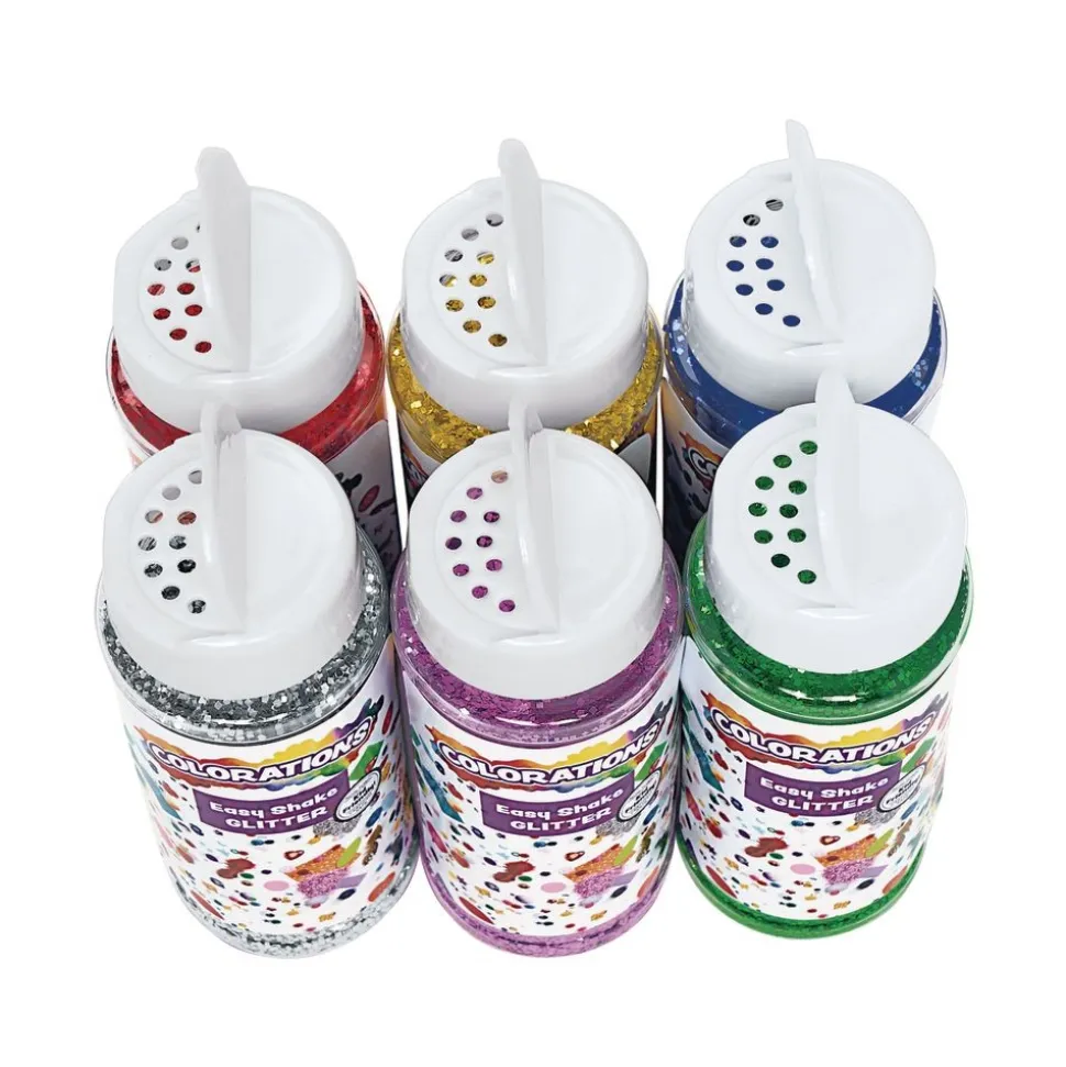 Colorations® Easy Shake Glitter - Set of 12, ea 3.5oz