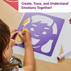 Colorations® Emotional Face Stencils - Set of 6