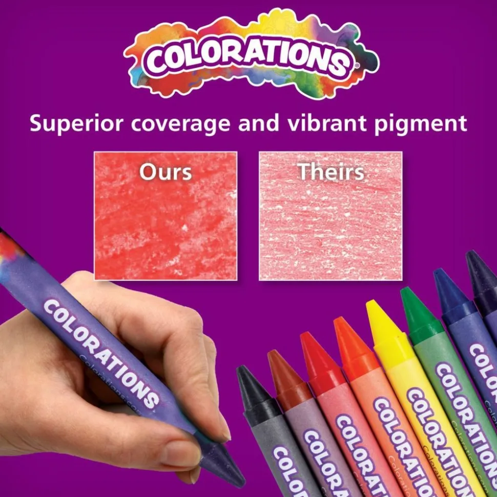 Colorations® Extra Large Crayons, Value Pack - Set of 200