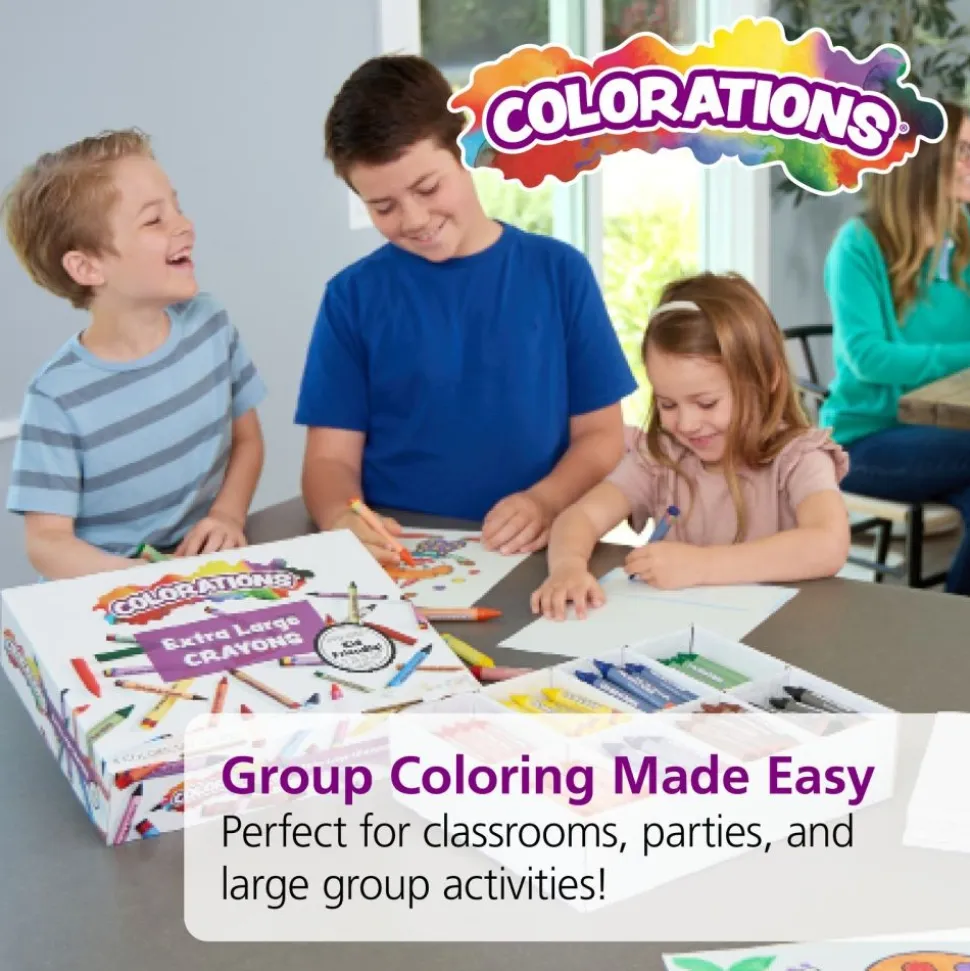 Colorations® Extra Large Crayons, Value Pack - Set of 200