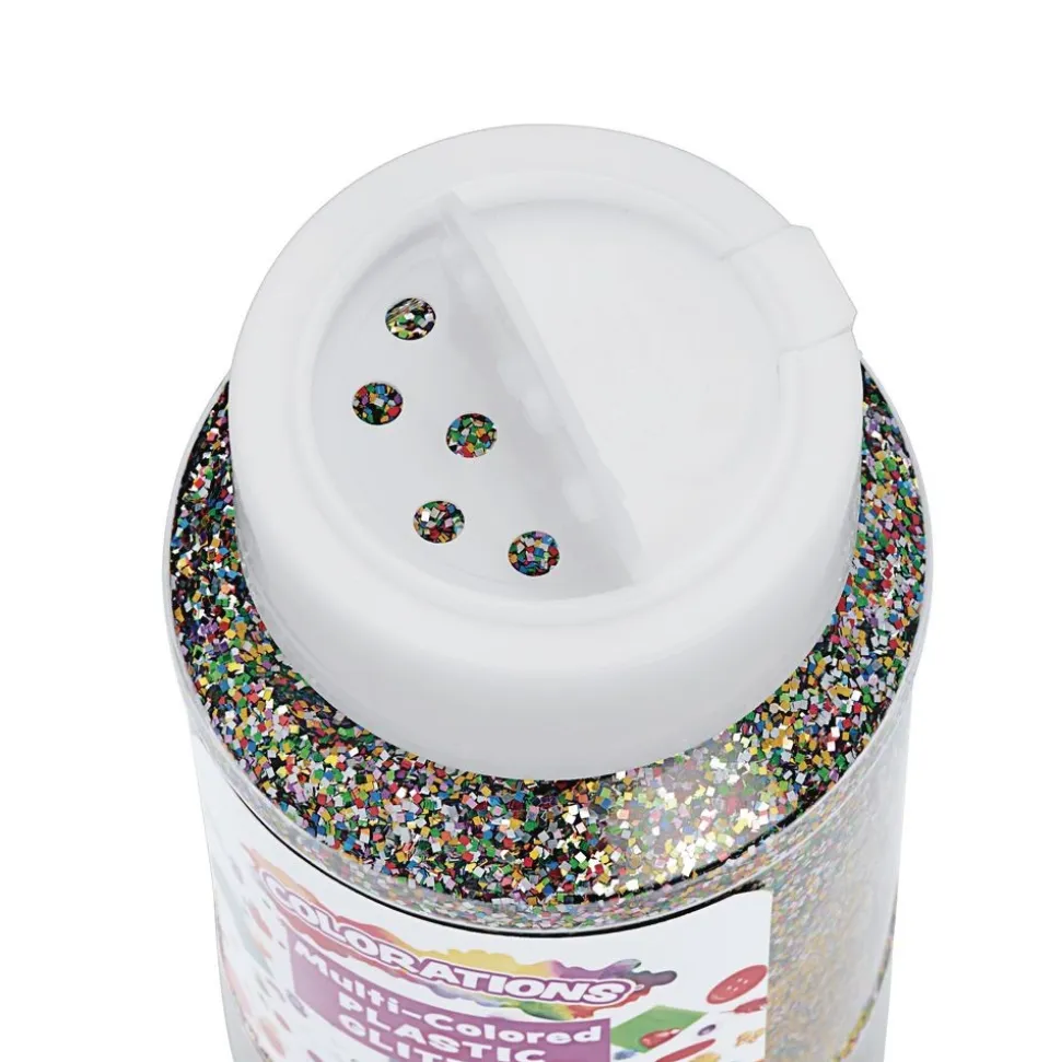 Colorations® Extra-Safe Plastic Glitter, 1 lb. - Value Pack Set of All 12